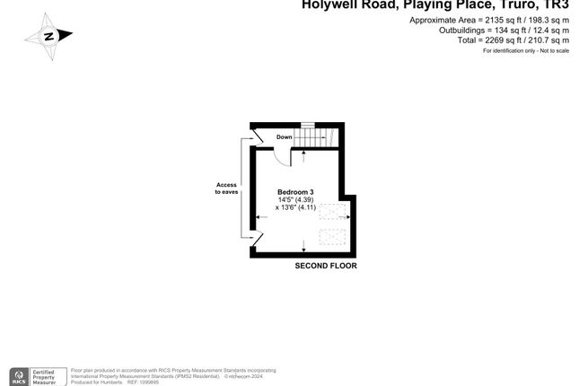 Semi-detached house for sale in Holywell Road, Playing Place, Truro, Cornwall