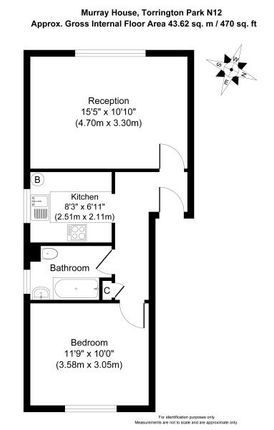 Flat to rent in Torrington Park, North Finchley