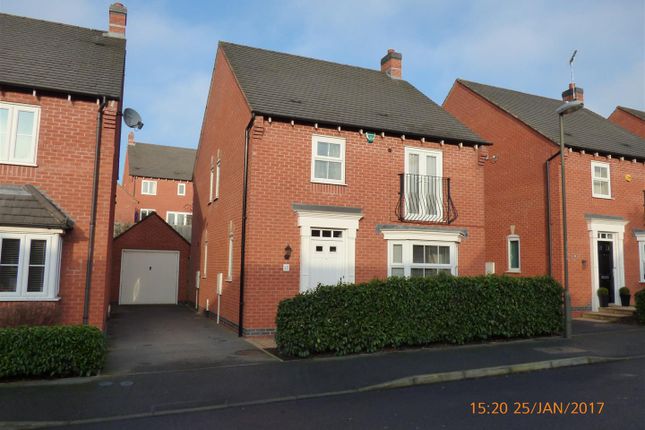 Thumbnail Detached house to rent in Moray Close, Church Gresley, Swadlincote
