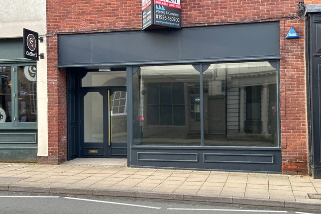 Retail premises to let in High Street, Warwick