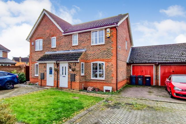 Thumbnail Semi-detached house for sale in Lytham Place, Great Denham, Bedford