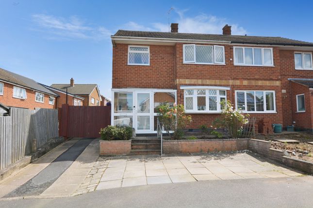 Semi-detached house for sale in Halcroft Rise, Wigston, Leicester