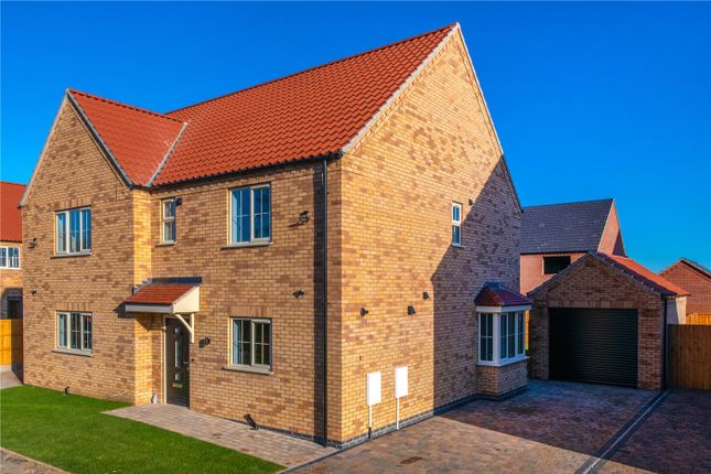 Thumbnail Semi-detached house for sale in Flaxwell Fields, Lincoln Road, Ruskington, Sleaford