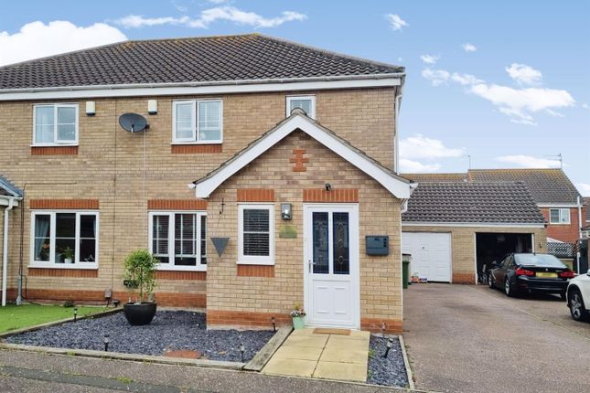 Thumbnail Semi-detached house for sale in Caraway Drive, Bradwell, Great Yarmouth