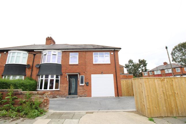 Thumbnail Semi-detached house for sale in Sandringham Road, East Denton, Newcastle Upon Tyne