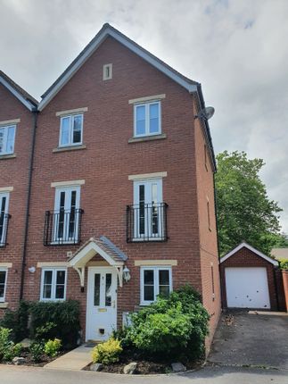 Thumbnail Town house to rent in Lister Close, Exeter