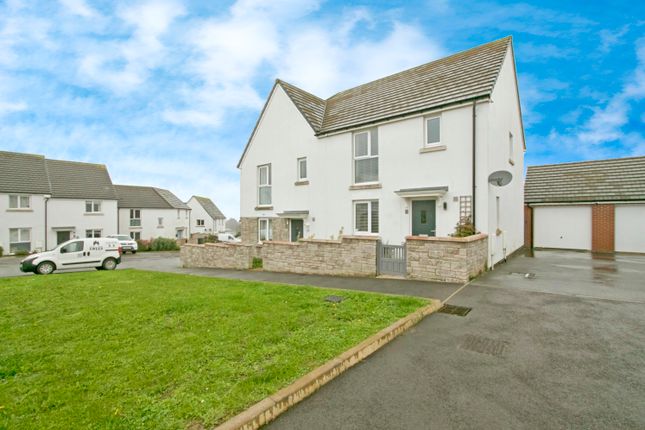Thumbnail Semi-detached house for sale in Godrevy Drive, Hayle, Cornwall