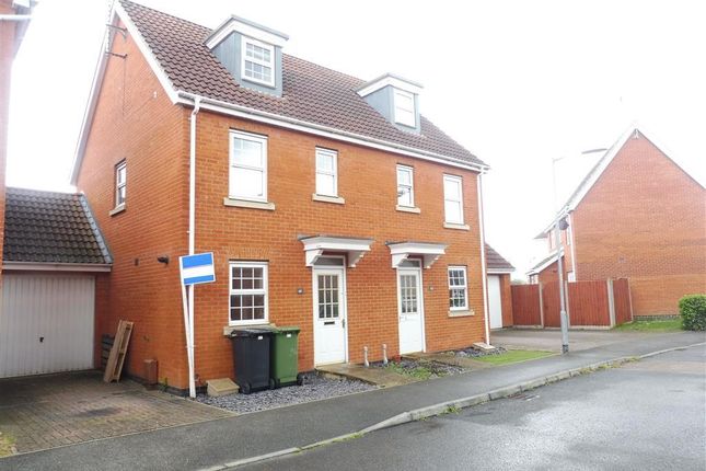 Thumbnail Semi-detached house to rent in Ensign Way, Diss