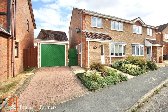 Thumbnail Semi-detached house for sale in Spencer Way, Stowmarket, Suffolk