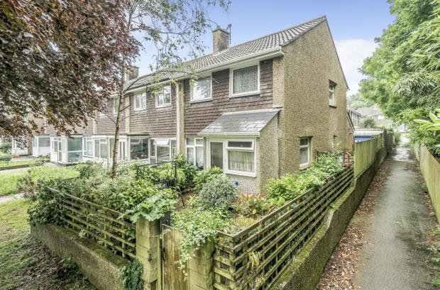 Thumbnail End terrace house for sale in Rosevean Close, Camborne, Cornwall