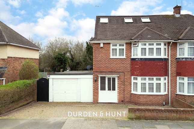 Thumbnail Semi-detached house for sale in Heron Way, Upminster