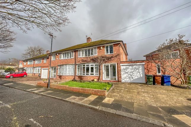 Semi-detached house for sale in Kingsley Avenue, North Gosforth, Newcastle Upon Tyne