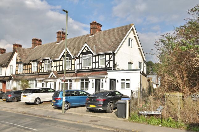 Thumbnail End terrace house to rent in Monument Road, Woking, Surrey