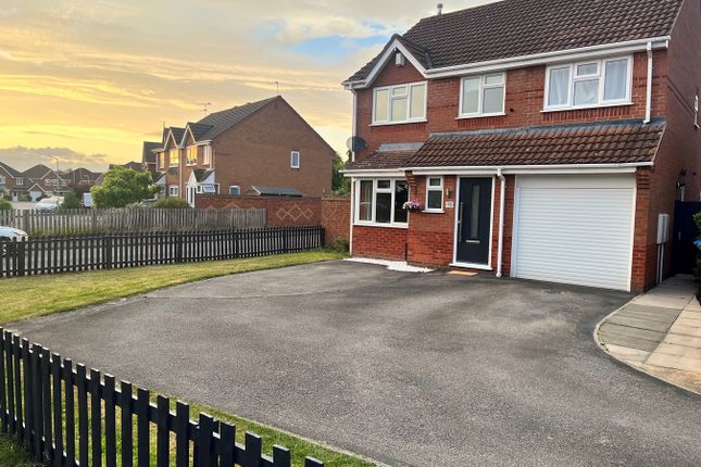 Thumbnail Detached house for sale in Benford Gardens, Broughton Astley, Leicester