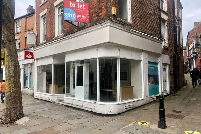 Retail premises to let in Central Pavement, Chesterfield