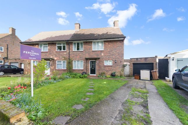 Thumbnail Semi-detached house for sale in Barnfield, Banstead