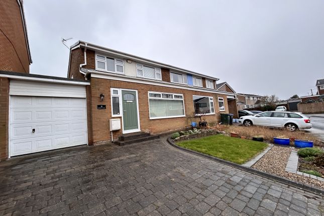 Thumbnail Semi-detached house for sale in Bedale Close, Durham, County Durham