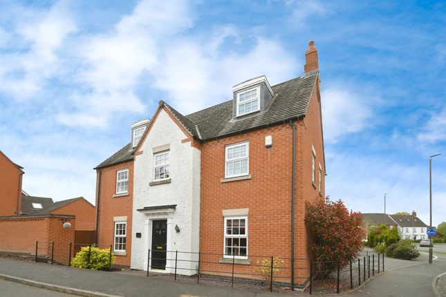 Thumbnail Detached house for sale in Cranfield Avenue, Church Gresley, Swadlincote