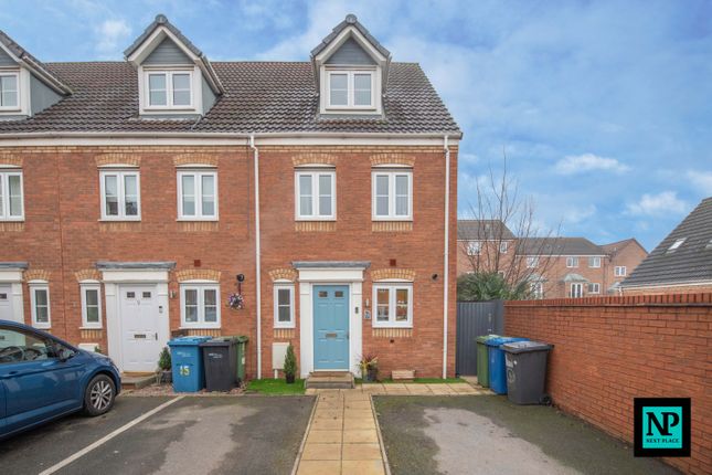 Thumbnail End terrace house for sale in Russell Close, Wilnecote, Tamworth