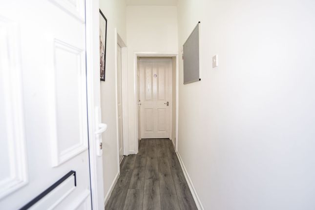 A Bright, Clean Corridor With Fresh White Walls An...