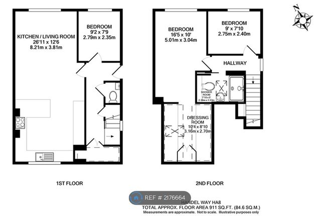 Thumbnail Flat to rent in Handel Way, Edgware