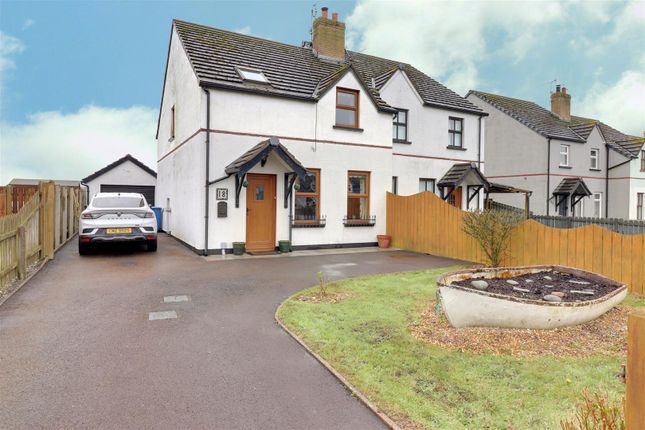 Semi-detached house for sale in 18 The Moatlands, Ballyhalbert, Newtownards