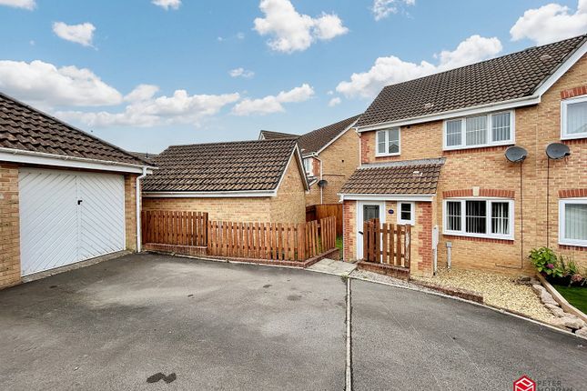 Semi-detached house for sale in Bluebell Drive, Llanharan, Pontyclun, Rhondda Cynon Taff.