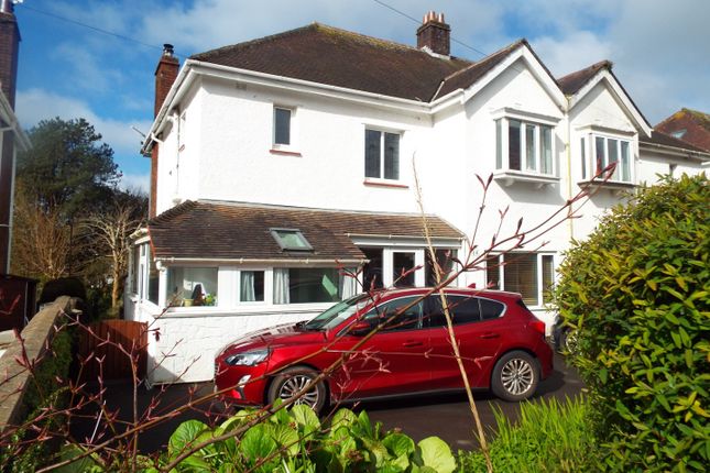 Semi-detached house for sale in 14 Caswell Drive, Mumbles, Swansea