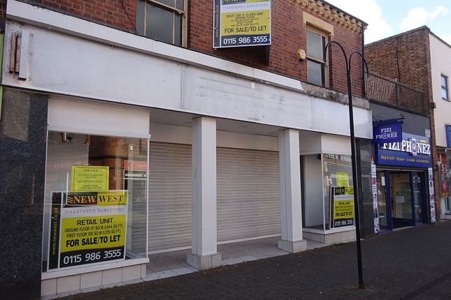 Retail premises to let in High Street, Long Eaton, Nottingham