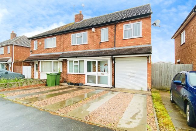 Thumbnail Semi-detached house for sale in Kings Drive, Leicester Forest East