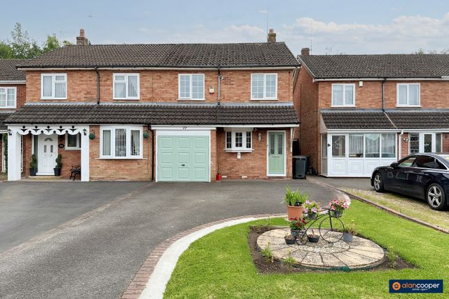 Thumbnail Semi-detached house for sale in Southfield Close, Weddington, Nuneaton