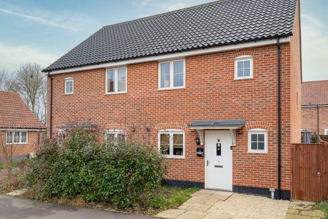 Thumbnail Semi-detached house for sale in Pingo Road, Watton, Thetford