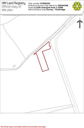 Thumbnail Land for sale in East Park Lane, Newchapel, Lingfield