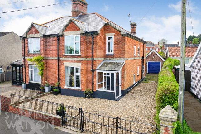 Thumbnail Semi-detached house for sale in Low Bungay Road, Loddon, Norwich