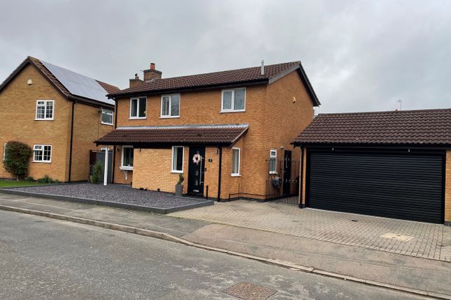Thumbnail Detached house for sale in Streamside Close, Broughton Astley, Leicester