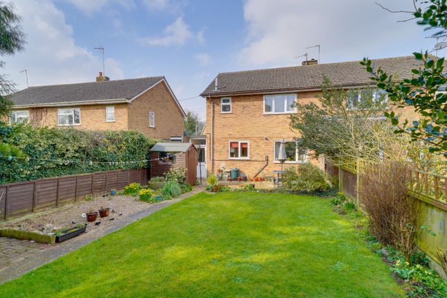 Thumbnail Semi-detached house for sale in Brookside, Houghton, Huntingdon, Cambridgeshire