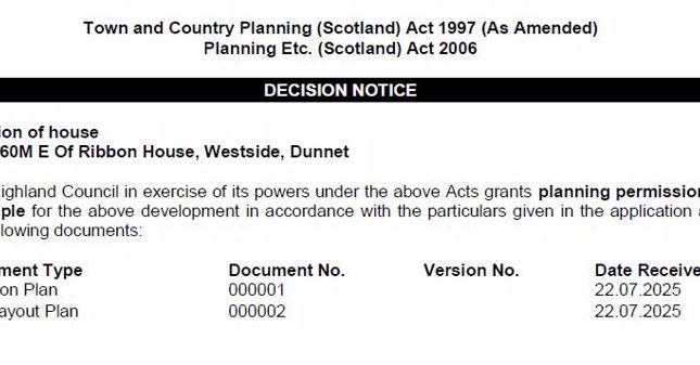 Plot of Land, 60m E of Ribbon House, Dunnet photo 2