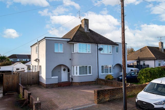 Thumbnail Semi-detached house for sale in Southways Avenue, Broadwater, Worthing