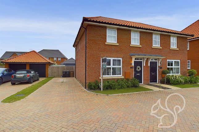 Thumbnail Semi-detached house for sale in Old Stowmarket Road, Woolpit, Bury St. Edmunds