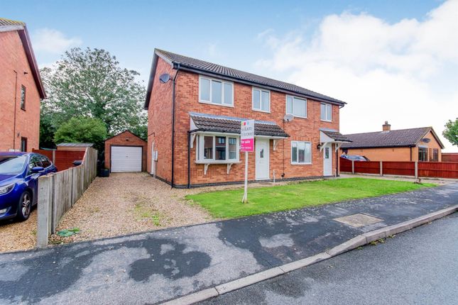 Semi-detached house for sale in Whitehouse Road, Ruskington, Sleaford
