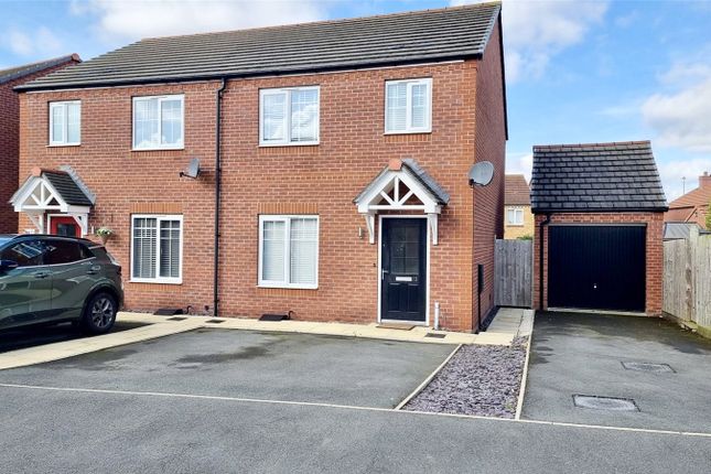 Thumbnail Semi-detached house for sale in Knight Close, Polesworth, Tamworth, Warwickshire