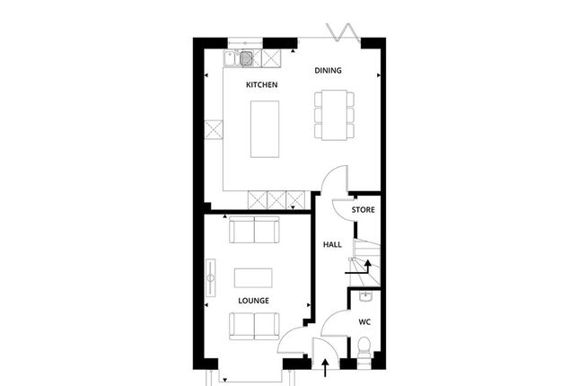 Semi-detached house for sale in The Usk - The Willows, Olchfa, Sketty, Swansea