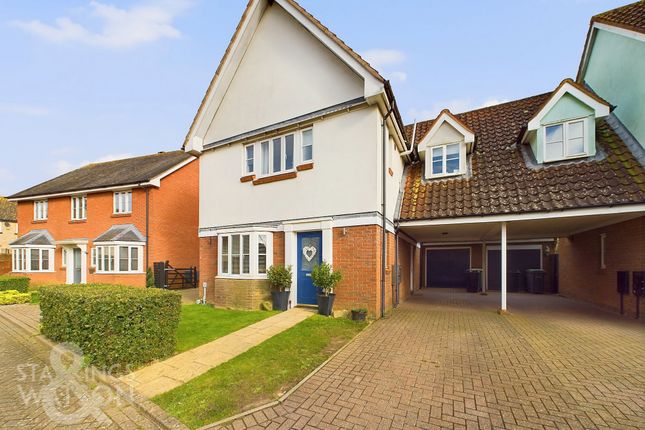 Link-detached house for sale in Springfield Chase, Long Stratton, Norwich
