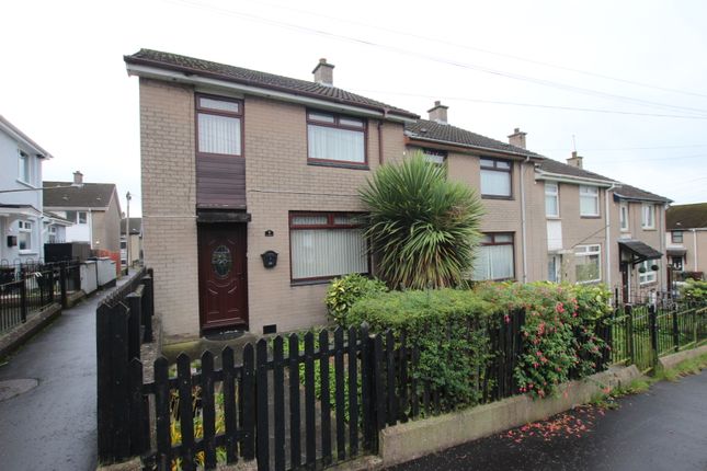 Thumbnail End terrace house for sale in Finner Walk, Newtownabbey