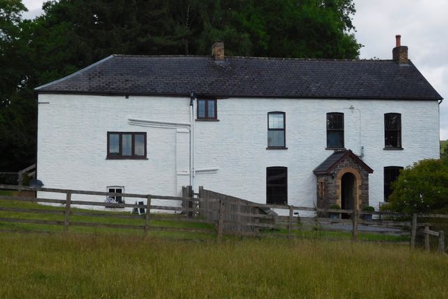 Thumbnail Farmhouse for sale in Talyllyn, Brecon