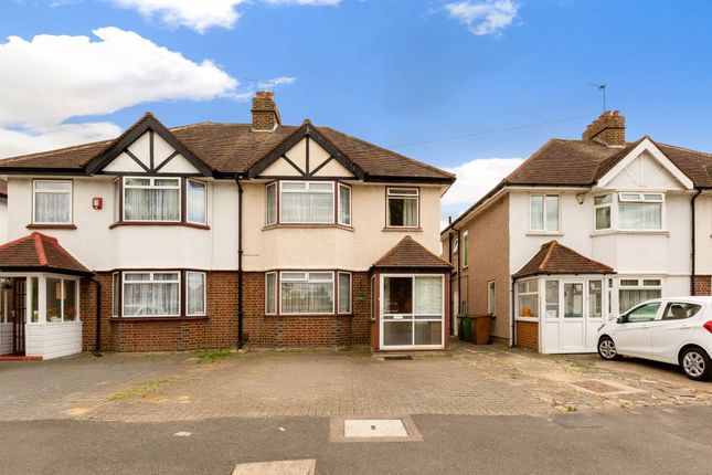 Thumbnail Semi-detached house for sale in Abbotts Road, Cheam, Sutton