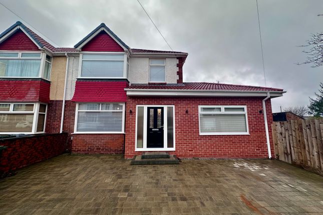 Thumbnail Semi-detached house for sale in Whitfield Drive, Benton, Newcastle Upon Tyne