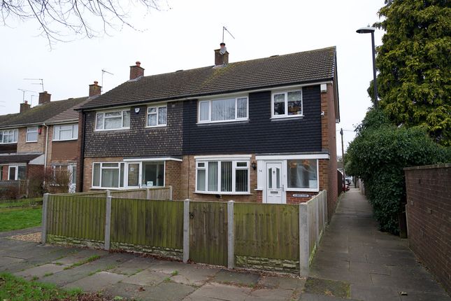 Thumbnail End terrace house for sale in Ibex Close, Coventry