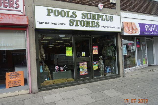 Retail premises to let in 72 Park Road, Hartlepool