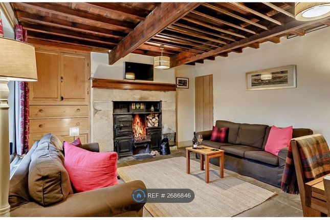 Living Room With Open Log Fire